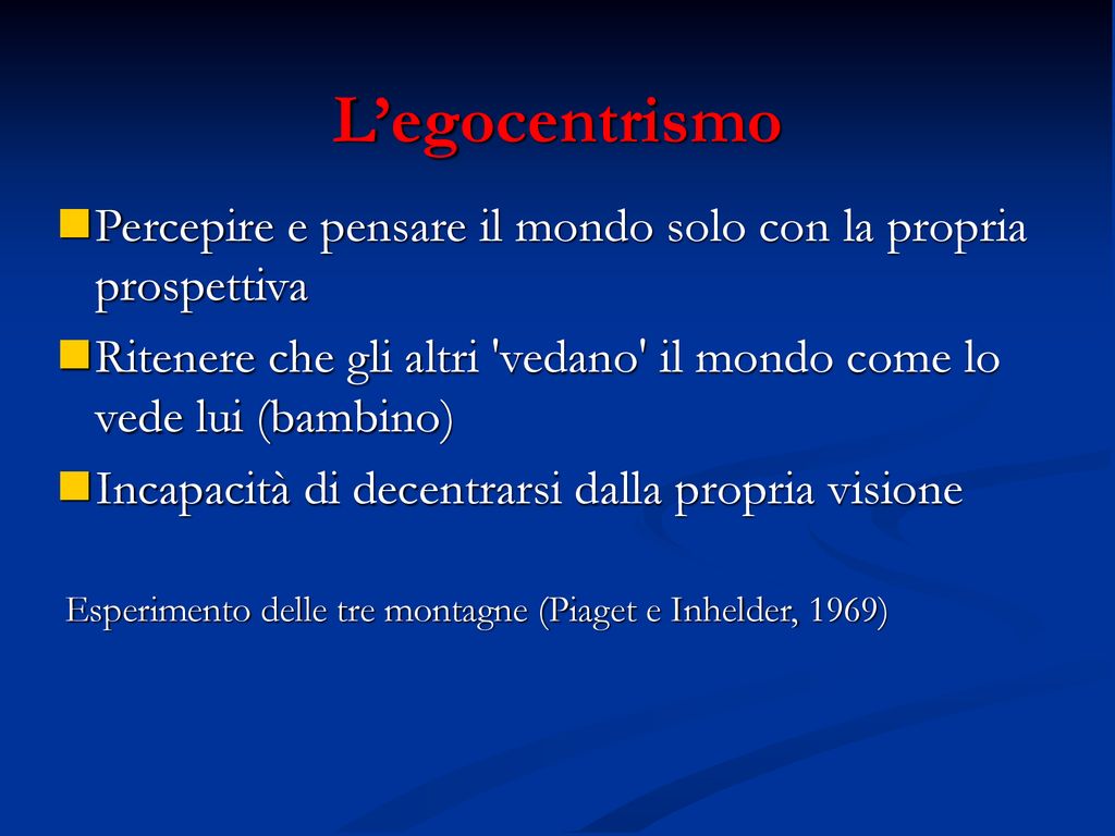 Lo sviluppo cognitivo secondo Jean Piaget ppt scaricare